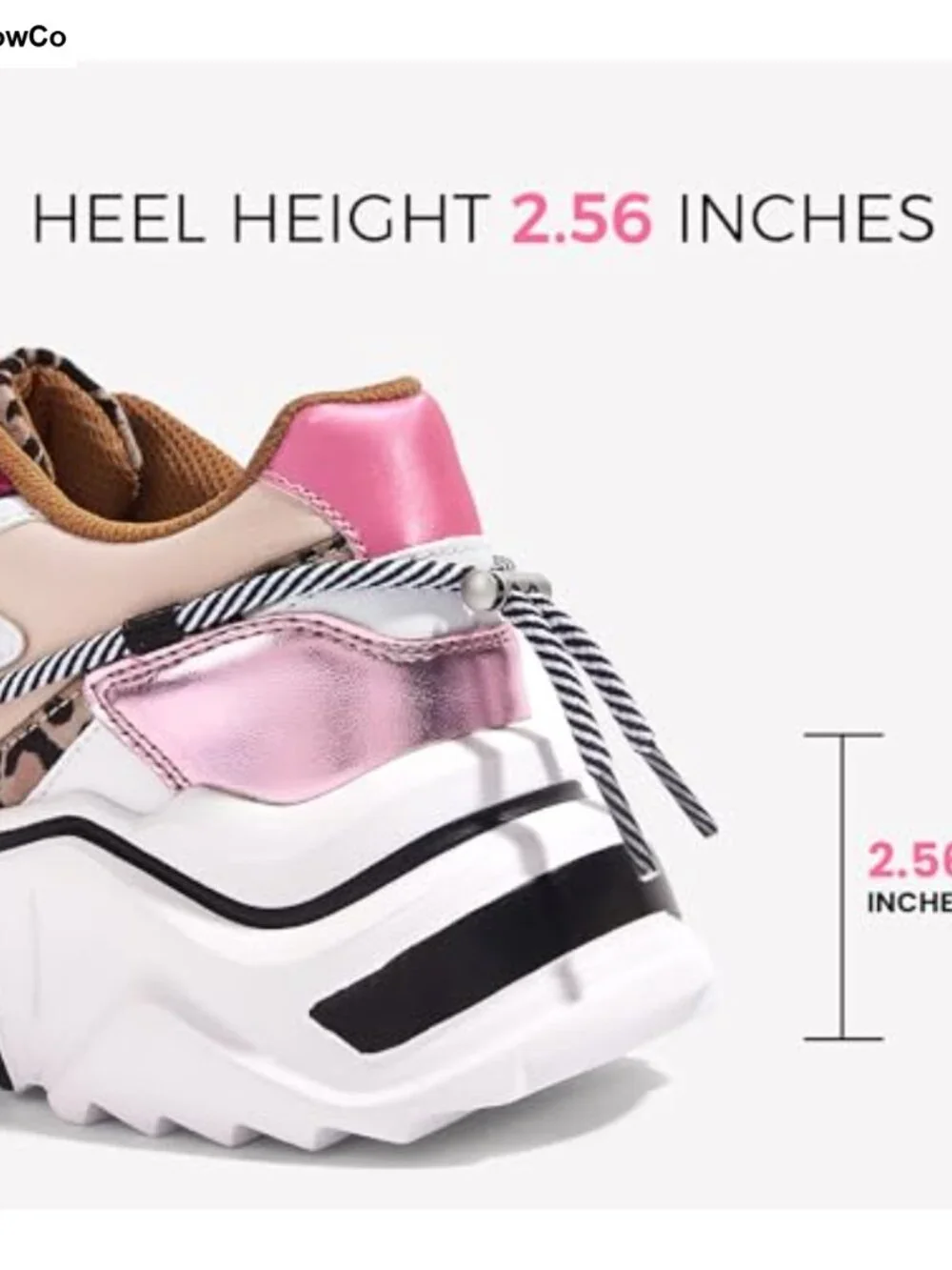 Platform Chunky Dad Sneakers Lace-Up Walking Shoes